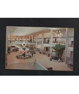 Postcard Midtown Plaza Mall Rochester NY Interior View Clock of Nations  - £4.49 GBP