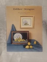 Dobber Designs Fresh Pears and a Porcelain Plate Cross Stitch Pattern - £4.19 GBP