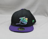 Tampa Bay Devil Rays Hat - Original Logo Cooperstown Collection - Fitted... - £30.81 GBP