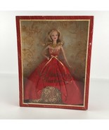 Barbie Collector 2014 Holiday Barbie Fashion Doll Red Gold Gown Stand Ma... - $133.98 CAD