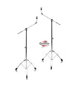 Cymbal Stand With Boom Arm by GRIFFIN (Pack of 2) - Drum Percussion Gear... - £63.65 GBP
