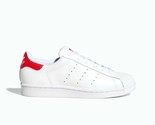 ADIDAS WOMEN&#39;S SUPERSTAR STAN SMITH SNEAKERS WHITE SCARLET FX4726 size 10 - £53.16 GBP