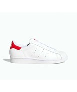ADIDAS WOMEN&#39;S SUPERSTAR STAN SMITH SNEAKERS WHITE SCARLET FX4726 size 10 - £53.29 GBP