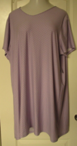 Croft and Barrow Lavender polkadot nightgown Cap Sleeves Size 2X - £16.22 GBP