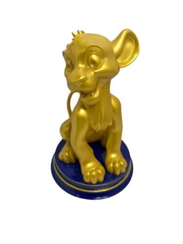Walt Disney World Figure Statue GOLDEN Simba Lion King WDW 50th ANNIVERSARY Gold - $65.44