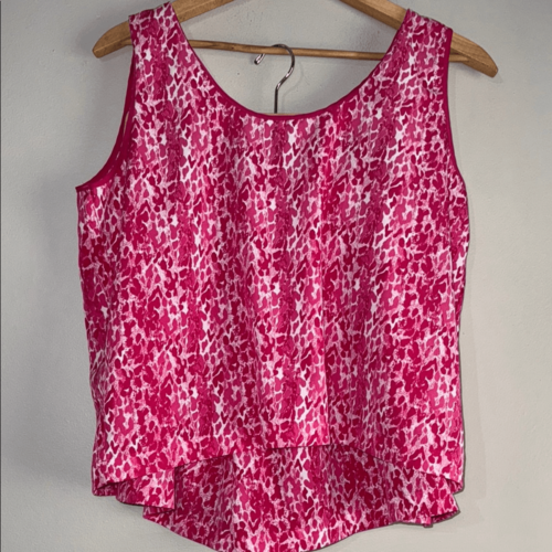 Vibrant Pink Sleeveless Tank Top And Shorts - $13.72