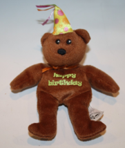 Ty Teenie Beanie Baby Celebration Happy Birthday Bear McDonalds Happy Me... - $5.10