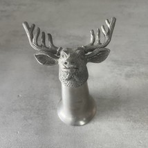 JÄGERMEISTER BUCK SHOT GLASS Deer Head Elk Stag Shooter Pewter Stainless... - $15.95