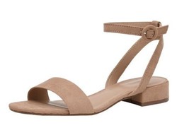 Cushionaire NIB Nola Taupe Women’s 8 Ankle Strap Open Toe Heels Sf - £15.68 GBP