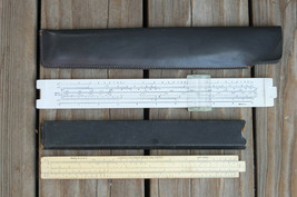 2 Vtg Slide Rules w/ cases ~ Pickett 120 &amp; Lawrence Engineering 10-B ~SH... - $29.99