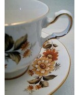 Ridgway 1950s Queen Anne HARVEST BLOOM Bone China TEACUP SET - £15.94 GBP