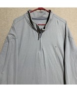 IZOD Saltwater Collection Men 4XL 1/4 Zip Pullover Sweater Gray Relaxed ... - £16.38 GBP