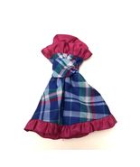 Barbie 1984 Twice As Nice Reversible Plaid &amp; Pink Dress #7953 - $183.06 MXN
