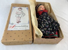 Danish Vintage DOLL Traditional Dress Complete Hat Shoes Denmark  - $89.08