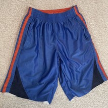 Starter Reversible Elastic Waist Pull On Shorts Youth Medium (8) Blue And Orange - £7.86 GBP