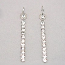 Rebecca Bar Earrings With Clear Swarovski Crystals - £92.16 GBP