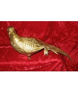 Vintage Brass Pheasant Bird Dove Pigeon Statue Figurine - £28.04 GBP