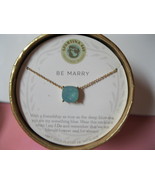 SPARTINA 449 - 18KT Gold Plated 18&quot; Necklace &quot;BE MARRY Something Blue&quot; -... - £19.98 GBP