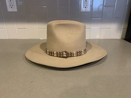 Golden Gate Hat Company Hoot Gibson Western Tan Wool Felt Cowboy Hat Size 7 - £30.77 GBP