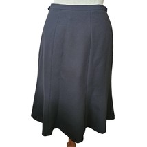 Black A Line Knee Length Skirt Size 4 Petite  - £19.36 GBP