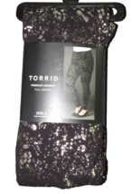 Torrid Premium Legging Gold Metallic Splattered High Rise Leggings Plus ... - $24.99