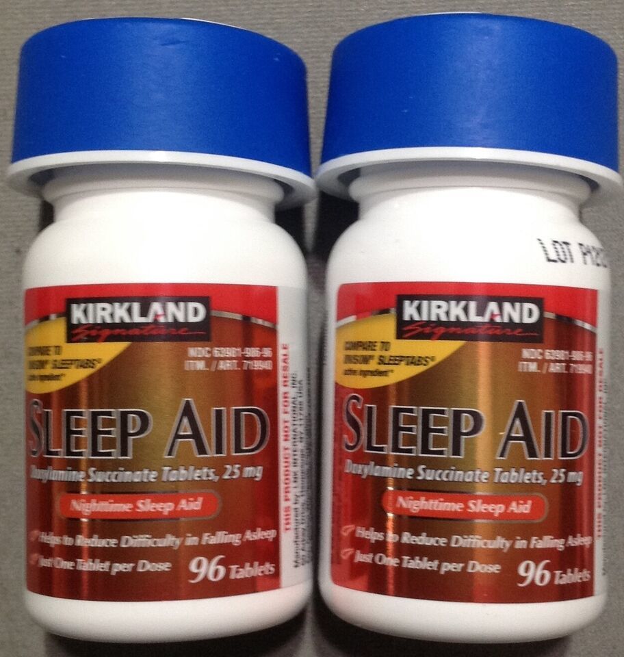 Kirkland Signature Doxylamine Succinate Sleep Aid, 25 mg - 192 Tablets  ... - $10.79