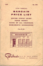19th ANNUAL BARGAIN PRICE LIST - BEBEE&#39;S 1959 - $9.95