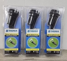 Sigma Weatherproof Metal Spike-A-Lite Outdoor 150W Floodlight - Lot of 3 - £18.88 GBP