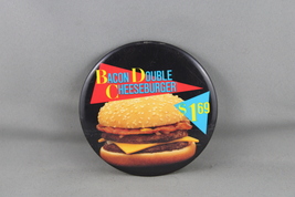 Vintage McDonalds Pin - Bacon Double Cheeseburger 1.69 - Celluloid Pin - $15.00