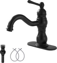 Matte Black Bathroom Faucet Ggstudy 360° Swivel Bathroom Vanity Faucet S... - $68.99