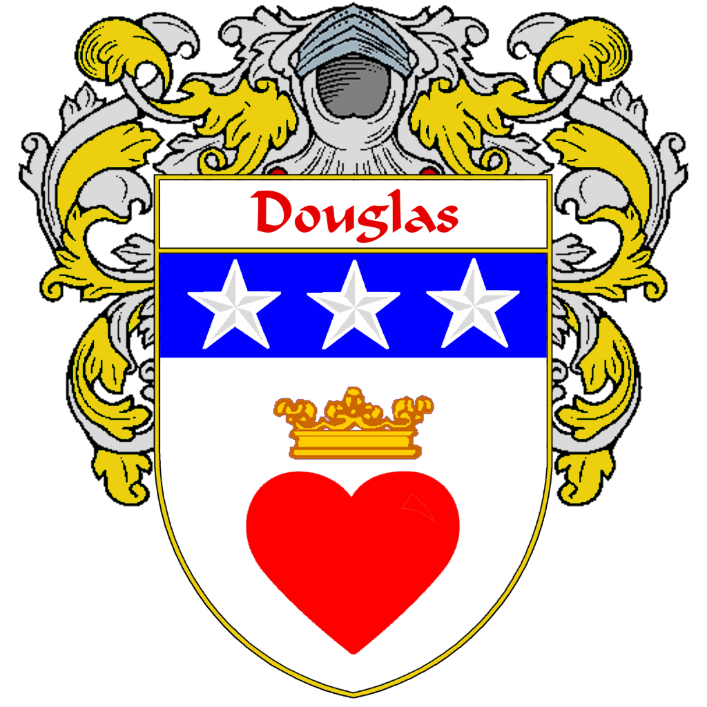 Douglas Family Crest / Coat of Arms JPG and PDF - Instant Download - $2.90