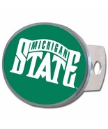 Michigan State Spartans 1 1/4&quot; - 2&quot; Solid Metal Oval Hitch Plug Receiver... - £15.62 GBP