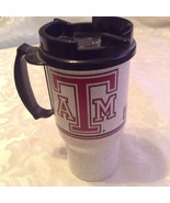NCAA Texas A&amp;M Whirley travel 16 oz insulate thermos tumbler lid  - £14.25 GBP