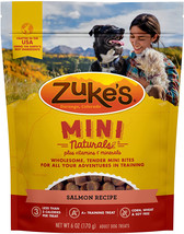 Zukes Mini Naturals Dog Treats Salmon Recipe 6 oz Zukes Mini Naturals Dog Treats - £15.67 GBP