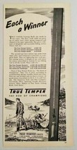 1947 Print Ad True Temper Fishing Rods Fishing Drawing Cleveland,Ohio - £12.39 GBP