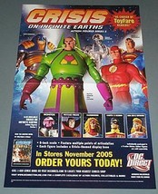 Superman,Flash,Lex Luthor Crisis on Infinite Earths action figure promo POSTER - £19.02 GBP