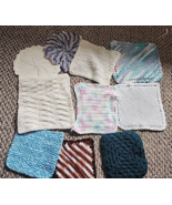 Lot of 10 Hand Crocheted Hot Pads Potholders Trivets Vintage - €21,04 EUR