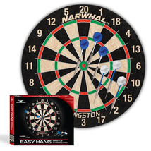 Narwhal Kingston Official Size Bristle Dartboard with 6 Steel Tip Darts - €46,37 EUR
