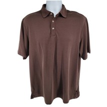 Tommy Bahama Polo Ribbed Golf Shirt Size M Brown - £17.80 GBP