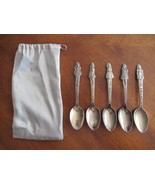 1930&#39;s CARLTON  SILVERPLATE DIONNE QUINTUPLETS GIRLS SPOON SET OF 5 - $710.18 MXN