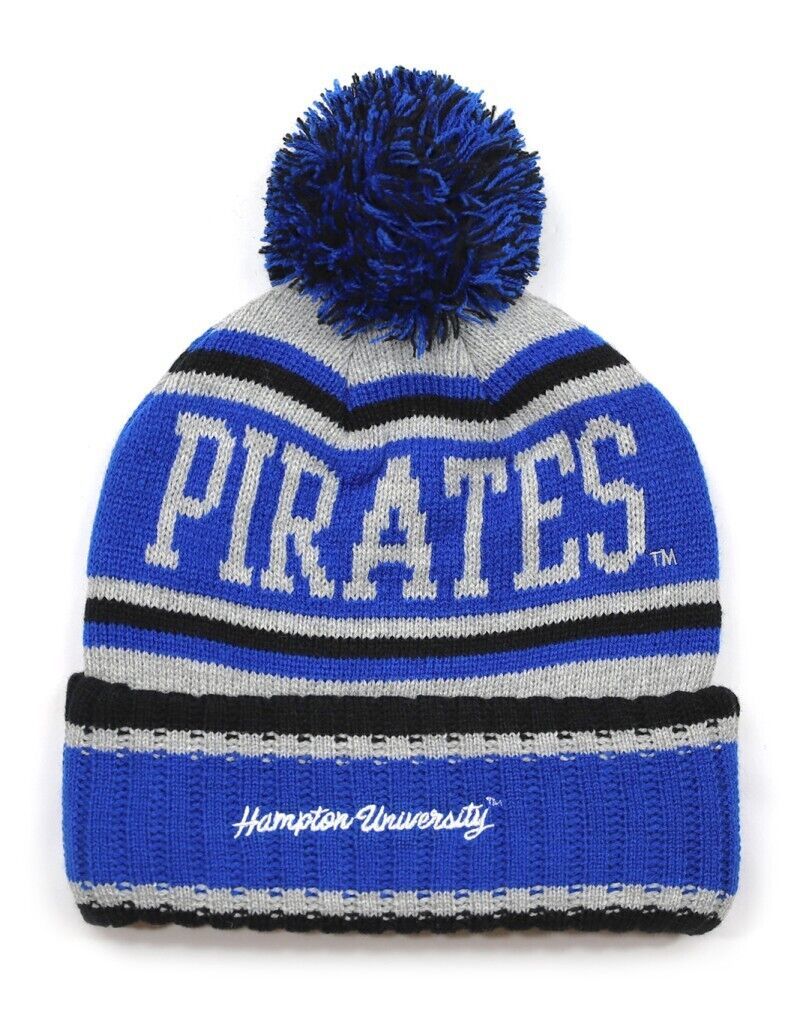 HAMPTON UNIVERSITY POM POM BEANIE HAT HBCU SKULL CAP BEANIE - $24.50