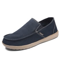 Summer New Men&#39;s Canvas Boat Shoes Breathable Fashion Casual Soft Driving Shoes  - £46.94 GBP