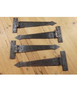 4 PRIMITIVE HAND FORGED IRON HINGE HINGES DOOR CABINET IRON 12&quot; DOORS AR... - $779.51 MXN