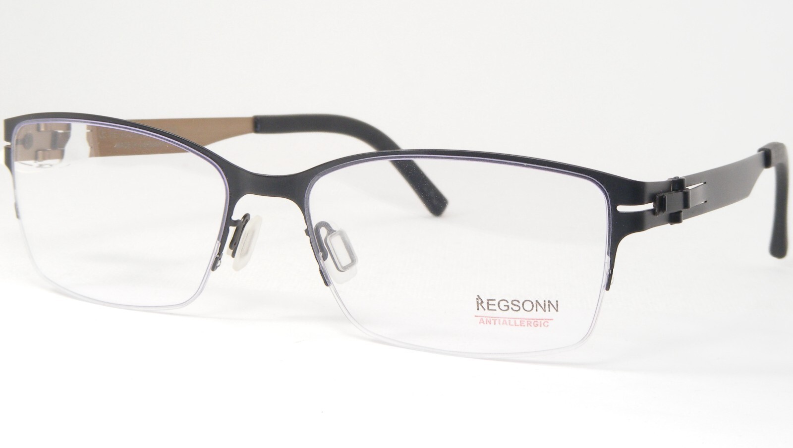 REGSONN 2444 46/50 Noir Unique Rare Lunettes Antiallergique 53-17-140mm ... - $176.28