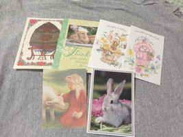 Unused New Egg Bunny Rabbit Chicks Lamb Easter Card With Envelope - £1.99 GBP+