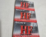 High Fideiity Normal Size Audiocassette Sony 90 minutes Sealed Lot of 3 - $9.98