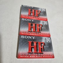 High Fideiity Normal Size Audiocassette Sony 90 minutes Sealed Lot of 3 - £7.84 GBP