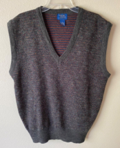 Vintage Cambridge Classics Mervyn&#39;s Men&#39;s V-Neck Wool Blend Sweater Vest... - £27.08 GBP