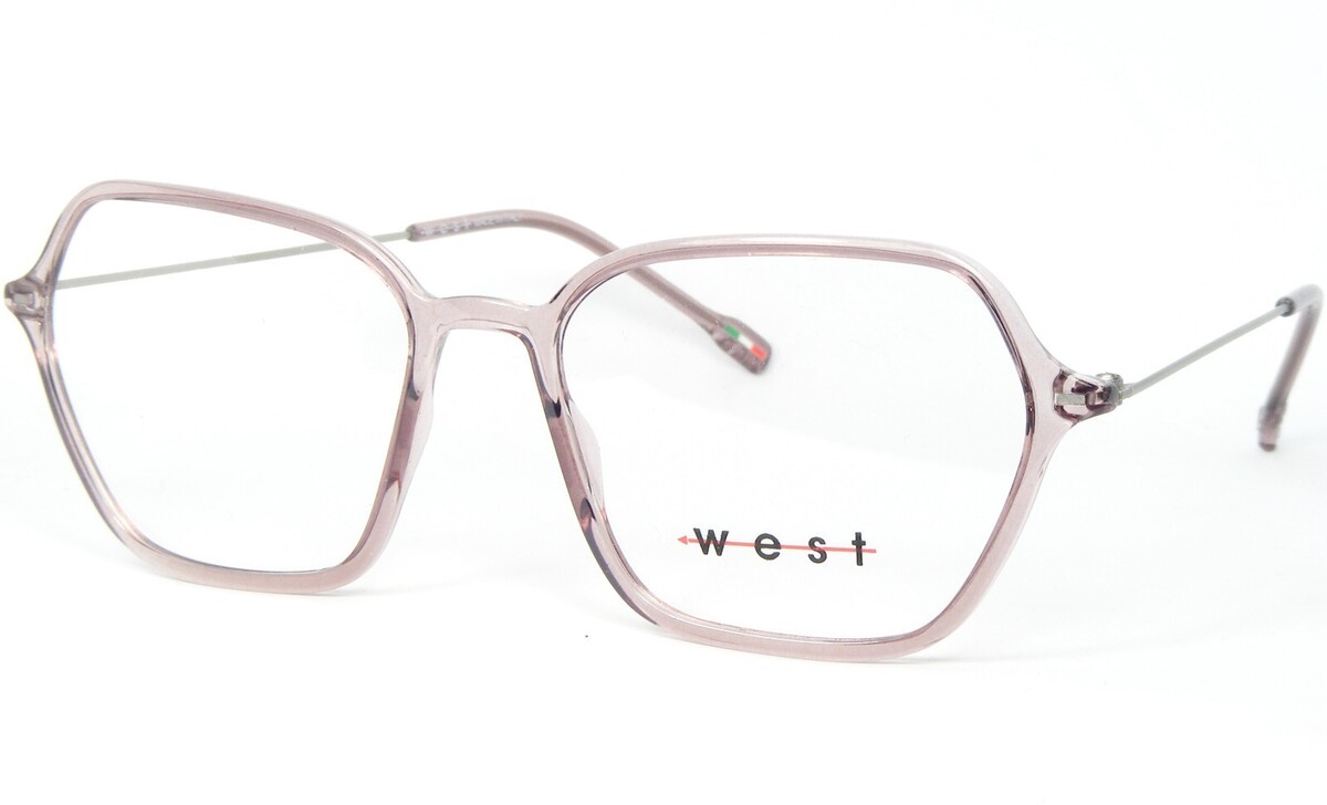 West 99884 C 2 Trasparente Lilla Occhiali da Sole Montatura 55-19-145mm ... - $115.78