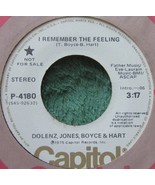 Dolenz, Jones, Boyce &amp; Hart – I Remember The Feeling, Vinyl, 45rpm, 1975... - $9.89